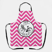 Genießen Sie die Fahrt | Fahrrad mit Motivierend B Schürze (Vorderseite)