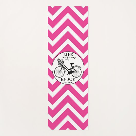 Genießen Sie die Fahrt | Fahrrad mit Motivierend B Yogamatte (Vorderseite)