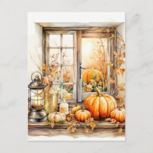 Genießen Sie die Farben des Herbstes   Froher Herb Postkarte
