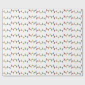 Genießen Sie die farbenfrohe Saison der Lichter Geschenkpapier (Flach)