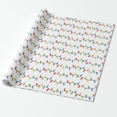 Genießen Sie die farbenfrohe Saison der Lichter Geschenkpapier (Ungerollt)