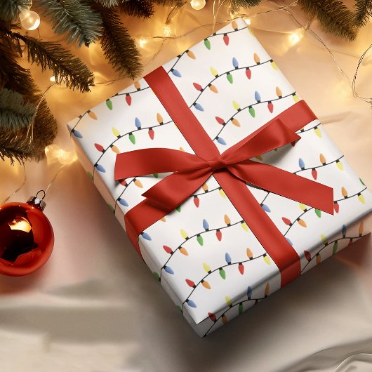 Genießen Sie die farbenfrohe Saison der Lichter Geschenkpapier