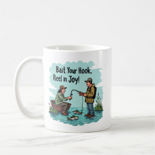 Genießen Sie die Freude am Fischen Kaffeetasse