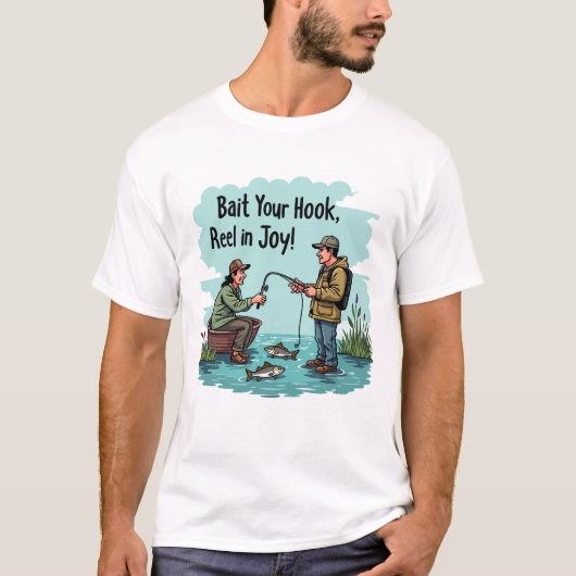 Genießen Sie die Freude am Fischen T-Shirt (Vorderseite)