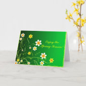 Genießen Sie die Frühlings-Saison! - Karte (Gelbe Blume)