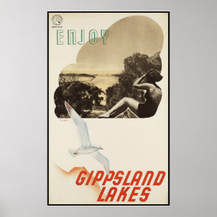Genießen Sie die Gippsland Seen Poster