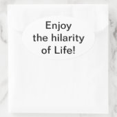 Genießen Sie die Hügellage Leben Hankamer Artjunkh Ovaler Aufkleber (Tasche)