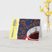 Genießen Sie die Kaffee-Karte Karte (Gelbe Blume)