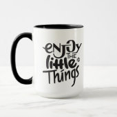 Genießen Sie die kleine Sache-Tasse Tasse (Links)