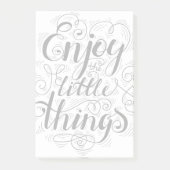 Genießen Sie die kleinen Dinge 1 Post-it Klebezettel (Vorderseite)
