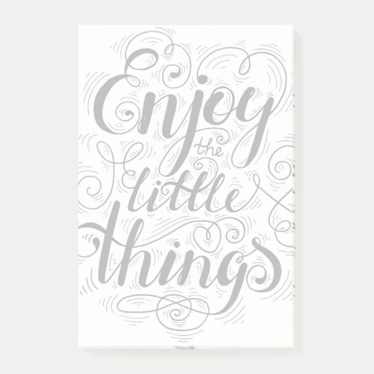 Genießen Sie die kleinen Dinge 1 Post-it Klebezettel (Vorderseite)