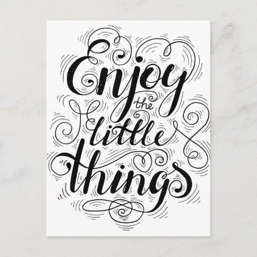 Genießen Sie die kleinen Dinge 1 Postkarte (Vorderseite)