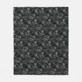 Genießen Sie die Kleinen Dinge Blume Fleecedecke (Vorderseite)