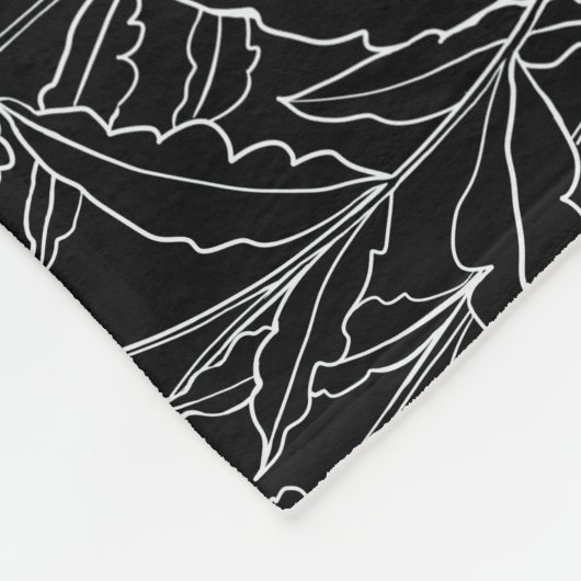 Genießen Sie die Kleinen Dinge Blume Fleecedecke (Ecke)