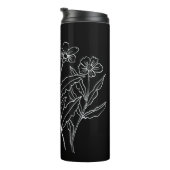 Genießen Sie die Kleinen Dinge Blume Thermosbecher (Nach rechts gedreht)