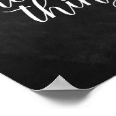 Genießen Sie die kleinen Dinge, die Chalkboard Kos Poster (Ecke)