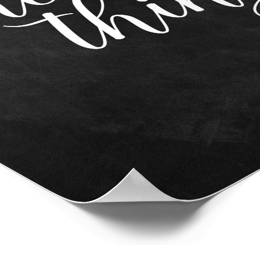 Genießen Sie die kleinen Dinge, die Chalkboard Kos Poster (Ecke)