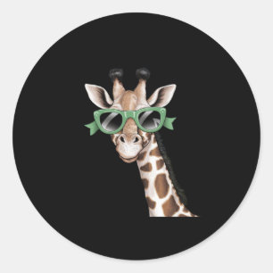 Genießen Sie die kleinen Dinge, die Coole Giraffe  Runder Aufkleber