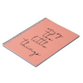 Genießen Sie die kleinen Dinge, die Notebook Notizblock (Linke Seite)