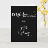 ***GENIESSEN SIE DIE KLEINEN DINGE*** & GROSSE. KARTE (Gelbe Blume)