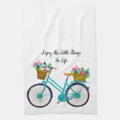 Genießen Sie die kleinen Dinge im Leben Geschirrtuch (Vertikal)