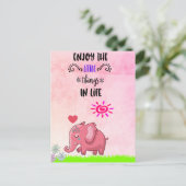 Genießen Sie die kleinen Dinge in Life Typografy Z Postkarte (Stehend Vorderseite)