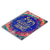 Genießen Sie die kleinen Dinge Inspiration Notizblock (Linke Seite)