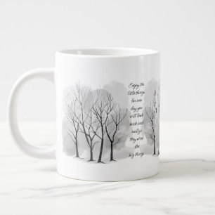 Genießen Sie die kleinen Dinge Inspirierendes Lebe Jumbo-Tasse