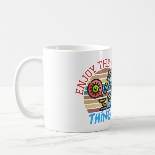 GENIESSEN SIE DIE KLEINEN DINGE - KAFFEE-TASSE KAFFEETASSE (Links)