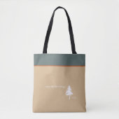 Genießen Sie die kleinen Dinge Monogram Tree Green Tasche (Vorderseite)