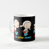 GENIESSEN SIE DIE KLEINEN DINGE niedlich lustig mo Kaffeetasse (Vorderseite Links)