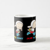 GENIESSEN SIE DIE KLEINEN DINGE niedlich lustig mo Kaffeetasse (Mittel)