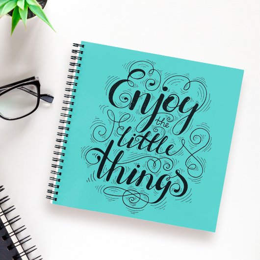 Genießen Sie die kleinen Dinge Notizblock