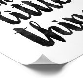 Genießen Sie die Kleinen Dinge Poster (Ecke)