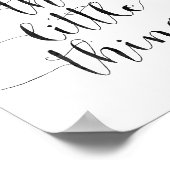 Genießen Sie die kleinen Dinge Poster (Ecke)