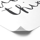 Genießen Sie die kleinen Dinge Poster (Ecke)