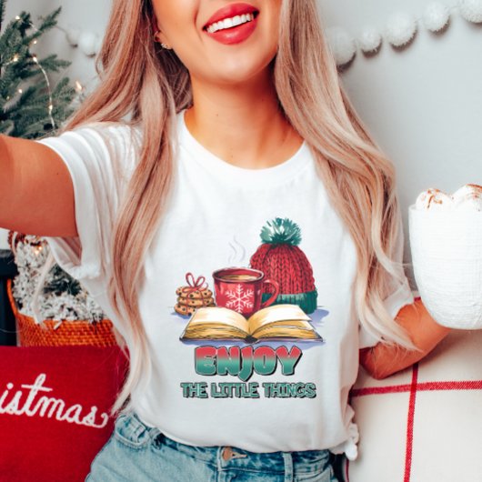 Genießen Sie die kleinen Dinge Weihnachten T - Shi T-Shirt