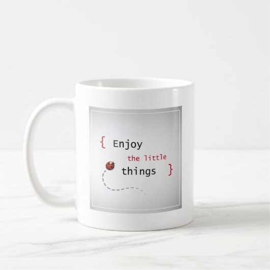 Genießen Sie die Kleinigkeiten 2 Kaffeetasse (Links)