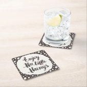 Genießen Sie die Kleinigkeiten 3 Rechteckiger Pappuntersetzer (Vor Ort)