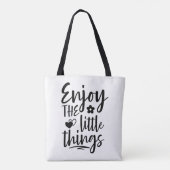 Genießen Sie die Kleinigkeiten der Tote Tasche (Rückseite)