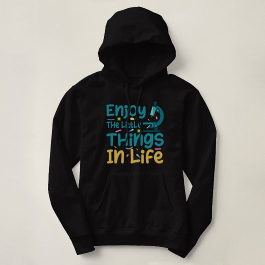 Genießen Sie die Kleinigkeiten des Biobiologen Hoodie (Design vorne)