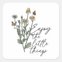 Genießen Sie die Kleinigkeiten Wildblume Daisy