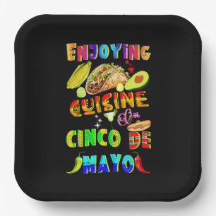 Genießen Sie die Küche im Cinco de Mayo Pappteller