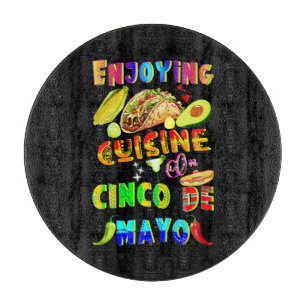 Genießen Sie die Küche im Cinco de Mayo Schneidebrett