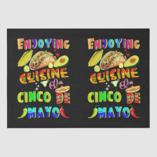 Genießen Sie die Küche im Cinco de Mayo Seidenpapier