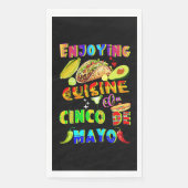 Genießen Sie die Küche im Cinco de Mayo Serviette (Vorderseite)
