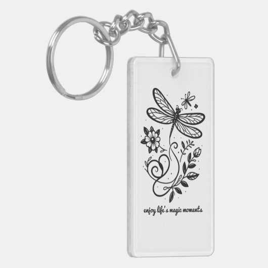 Genießen Sie die magischen Momente des Lebens Schlüsselanhänger (Vorderseite links)