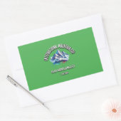 Genießen Sie die Majestät der Berge. International Rechteckiger Aufkleber (Umschlag)