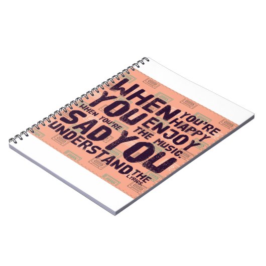 Genießen Sie die Musik oder die Texte - /positivic Notizblock (Linke Seite)