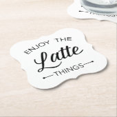 Genießen Sie die neuesten Dinge Stilvolle Typograf Untersetzer (angewinkelt)